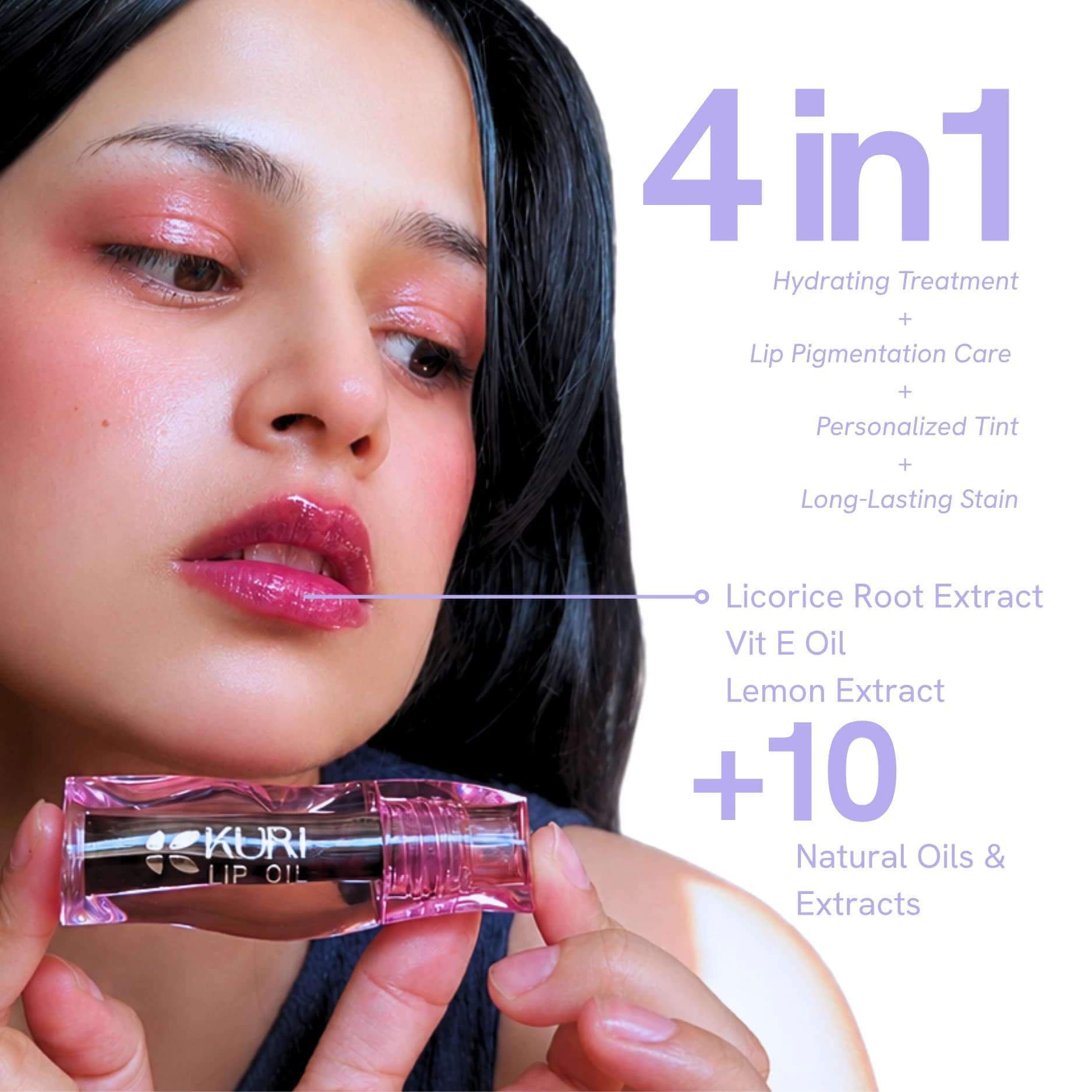 Kuri Blueberry Lip Oil - Image 1